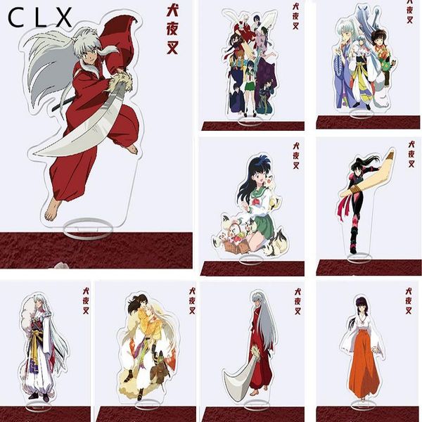 

keychains anime inuyasha stand card computer deskdecoration givegift christmas friend model, Silver