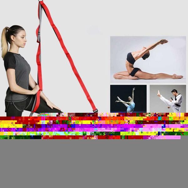 

yoga stretch strap dance training belt fitness waist leg extend belts chain rope for physical therapy resistance bands