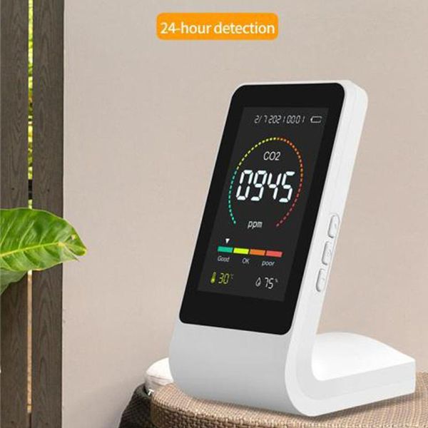 

gas analyzers air quality monitor co2 sensor temperature humidity tester carbon dioxide tvoc hcho detector analyzer