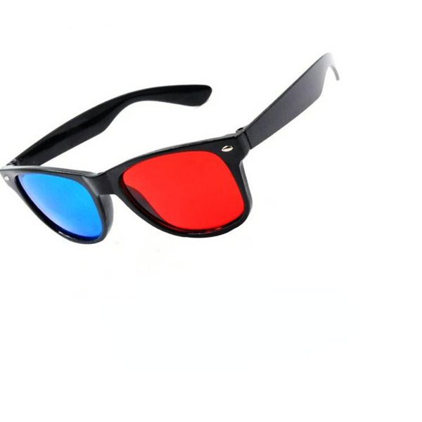 

sunglasses design fashion red and blue 3d stereo luxury glasses eyes video cinema tv for women/men vintage gafas de sol para, White;black