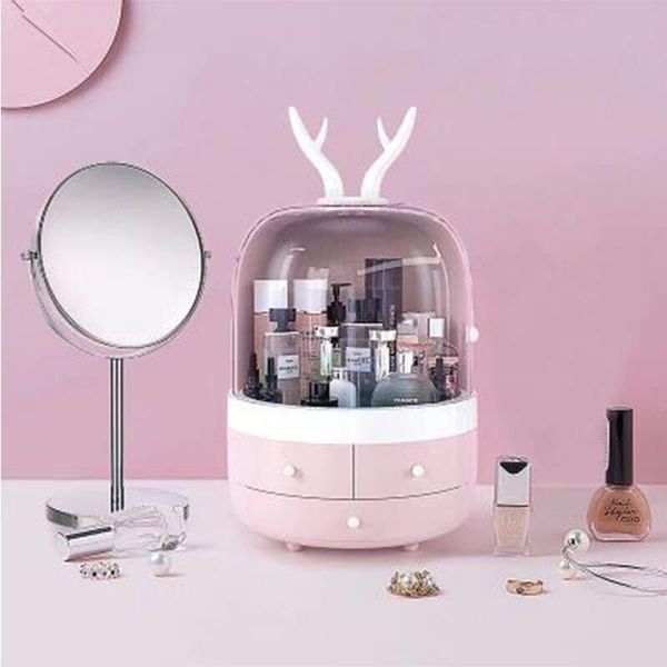 

bathroom storage & organization acrylic cosmetic box waterproof transparent makeup organizer hand-held jewelry bag drawer home boxs