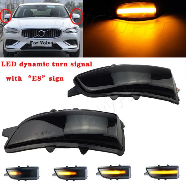 Carro dinâmico espelho lateral lâmpada sequencial indicador lâmpada LED luzes sinal para VOLVO C30 C70 S40 V40 V50 V70 S60 2007-2013