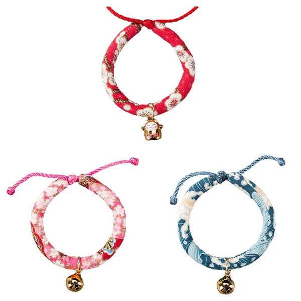 

cat collars & leads cute multi-color circle bell collar self-adjusting pet supplies