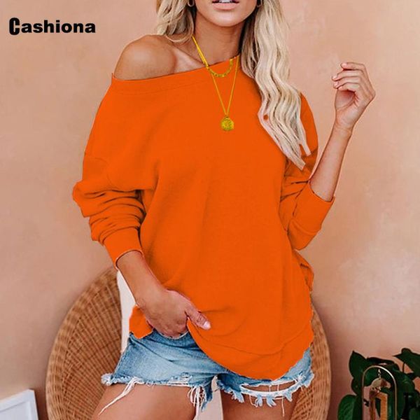 

women's hoodies & sweatshirts fashion 2021 autumn women clothing solid color long sleeve pullovers sweatshirt casual loose shirt street, Black