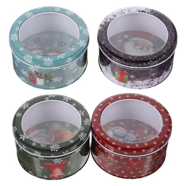 

gift wrap 4pcs christmas candy boxes sweets containers (assorted color)