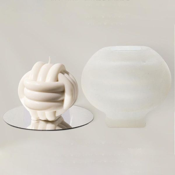 

craft tools 3d silicone candle mold yarn ball molds handmade knotted candles making aroma wax soap chocolate cake decor