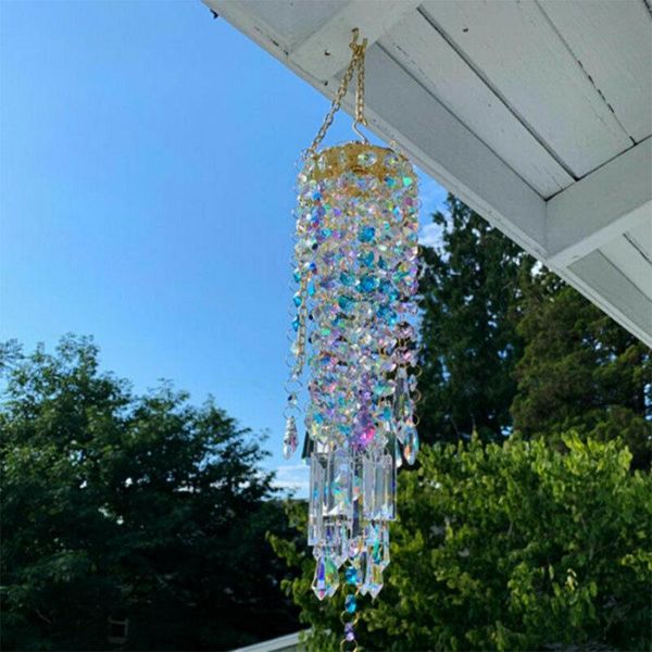 

decorative objects & figurines colorful crystal wind chimes perfect addition to your garden patio lawn