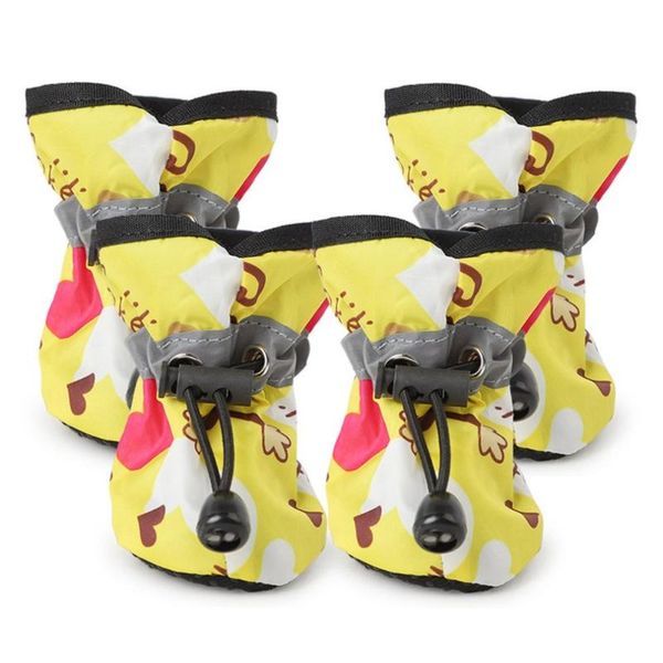 

dog apparel non-slip rainy day with shoes wear waterproof candy colored pet