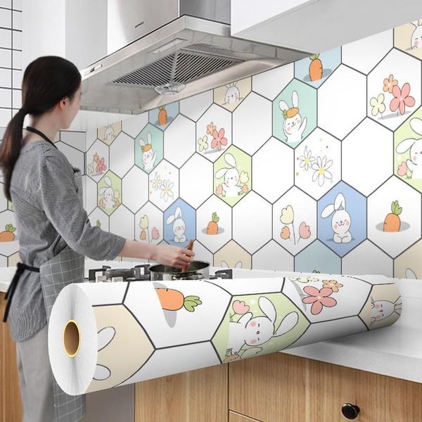 

wallpapers diy film pvc self-adhesive kitchen cartoon modern style bedroom deskwaterproof home decors furnitures