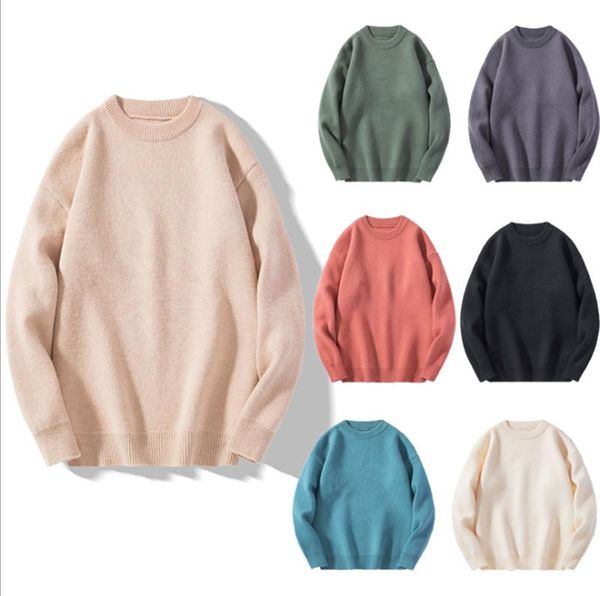 

men's sweaters sweater men spring&autumn pullover o-neck casual loose gray green beige black red blue for plus size 3xl, White;black
