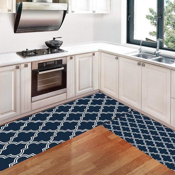 

2pcs kitchen floor mat bathroom entrance door fashion modern carpet washable non-slip area rugs for bedroom living room carpets
