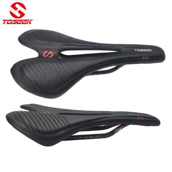 

bike saddles toseek super light full carbon fiber seat 3k mtb saddle leather cushion front meets the ergonomic design 140g