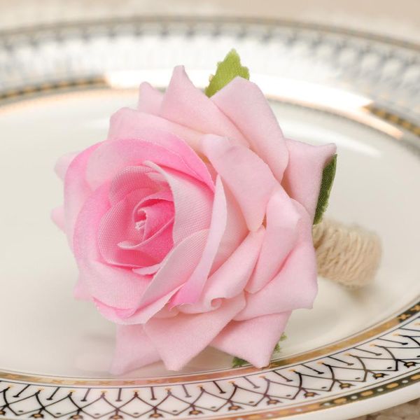 

napkin rings 1pc creative simulation flower buckle modern simple western el ring dining table