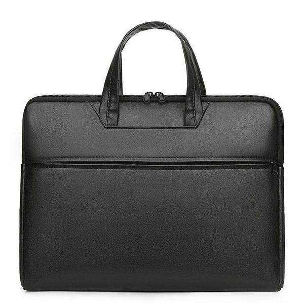

briefcases briefcase pu leather men handbag shoulder bag lapoffice business crossbody black documents portfolio designer