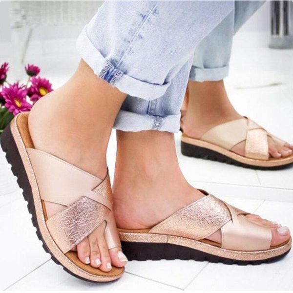

fashion woman outdoor sandals mid-heel wedge soft bottom comfortable platform sandalias drop 2021 slippers, Black