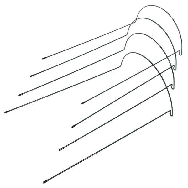 

other garden supplies 4 pack plant support stake metal green half round ring cage