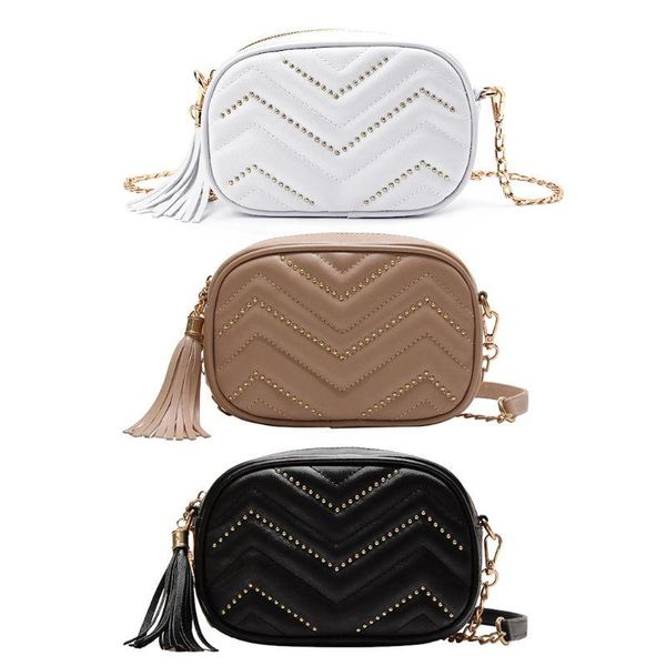 

women fashion tassel waist fanny pack hip bum chain belt key purse bag wallet j60d bags