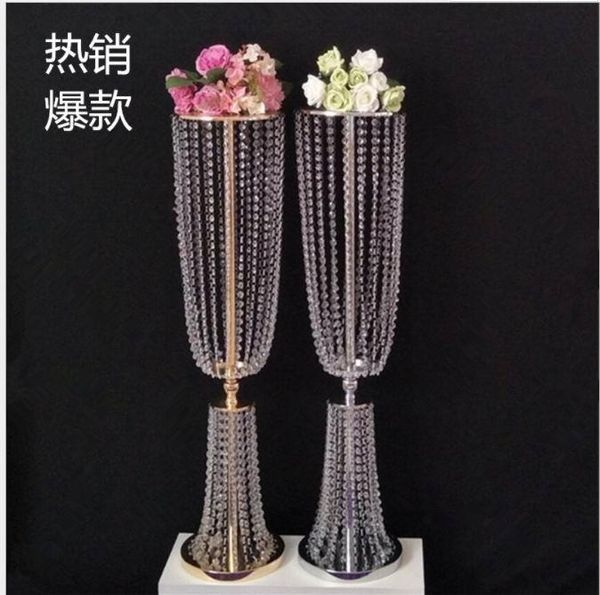 

4pcs 31.4 '' tall acrylic crystal wedding road lead centerpiece event decoration / party
