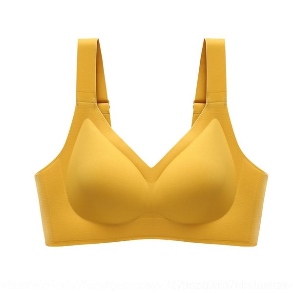 

yfo latex traceless underwearwomen's bragathered and brabra brafoldedauxiliary women's underwear breast upper supportanti sagging, Red;black