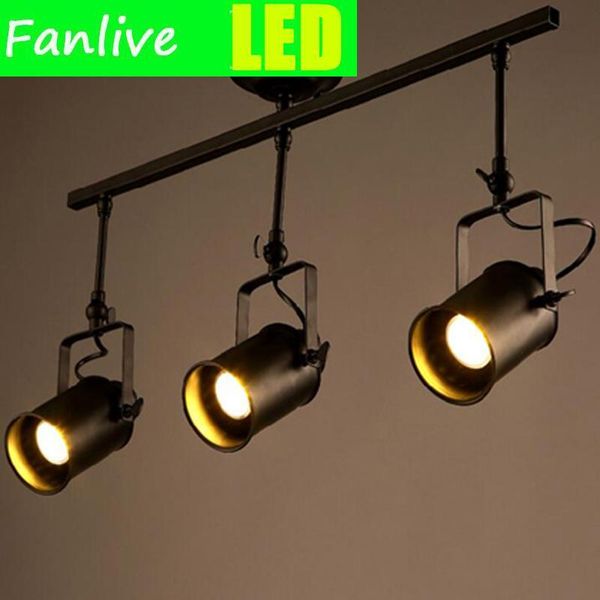 

pendant lamps fanlive 5pcs black loft industrial lights lamp led track vintage spotlights for kitchen dinning room bar