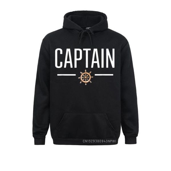 

men's hoodies & sweatshirts captain pullover for boat lovers or first mate gothic mother day men moto biker sportswears high quality, Black