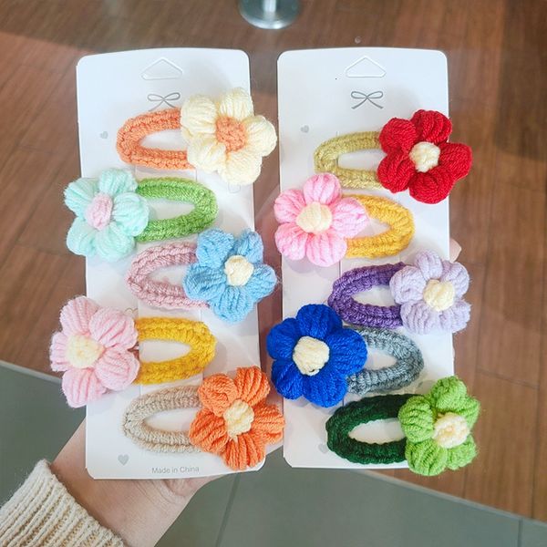 

barrettes hairpin plush winter children's korean princess headdress girl's little broken hair bb cute cartoon, Golden;silver