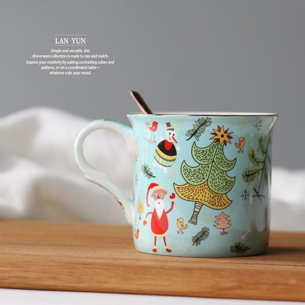 

mugs eecamail christmas gift export party mug coffee cup milk tea funny snowman water happy fun children's