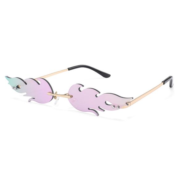 

Fashion Women Flame Shape Sunglasses Cat Eye Shades Brand Design Female Sun Glasses Eyewear UV400 Gafas De Sol Glasses wholesale, White;black