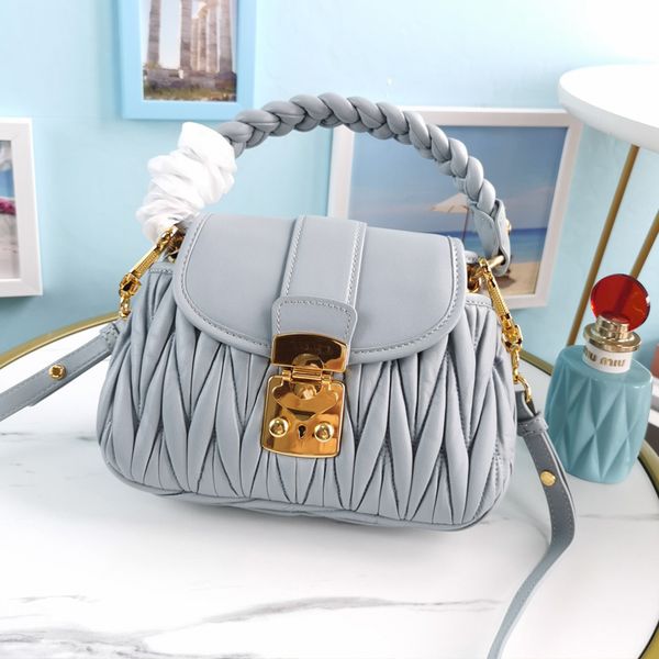 

handbag purse crossbody bag shoulder wallet sheepskin leather metal press lock retro matte bronze removable strap