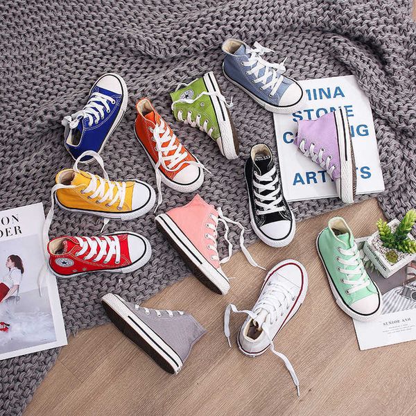 

2021 spring new fashion canvas shoes baby shoes children sneakers girls sneakers boys sneakers size 20-38 p0830, Black;red