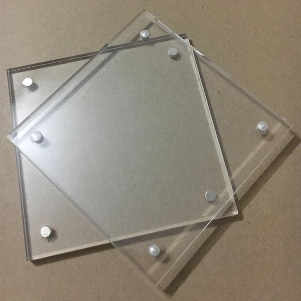 

home decor acrylic po frame 102x102mm thickness 5+5mm with four magnet clear pmma square picture frames customize any size
