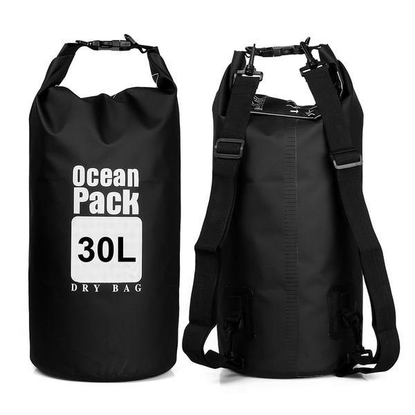 Zaino impermeabile e asciutto, borsa galleggiante per l'acqua, sacco arrotolabile per kayak, rafting, canottaggio, nuoto fluviale, trekking, kayak