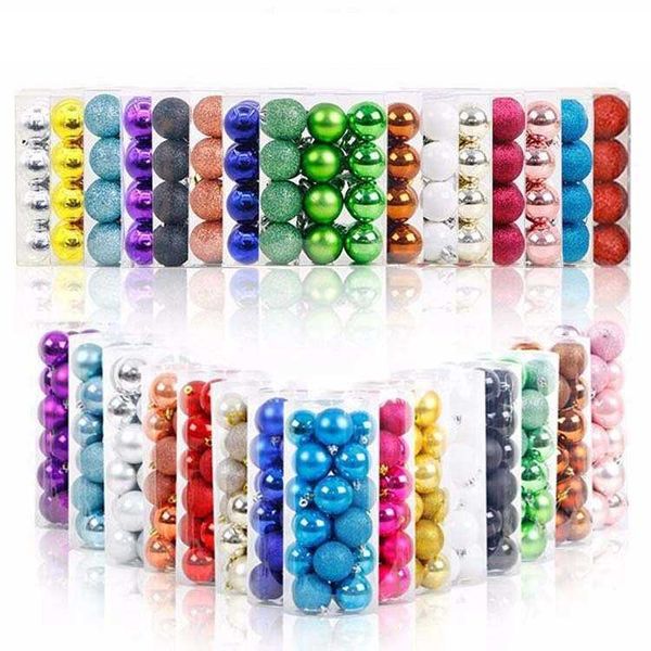 

factory outlet christmas decoration decorations 24pcs/ lot tree decor ball bauble hanging pendant xmas party o h1qi