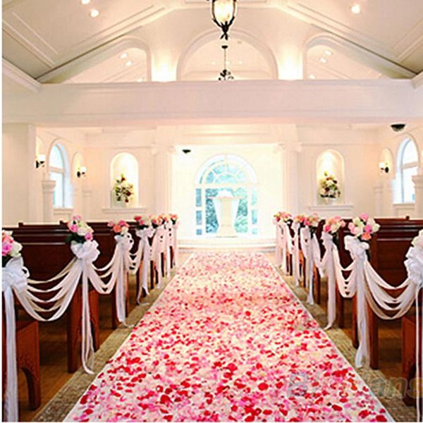 

200pcs/bag silk rose flower petals leaves wedding decorations party festival table confetti decor decorative flowers & wreaths