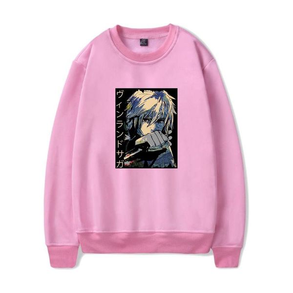 

men's hoodies & sweatshirts 2021 arrival vinland saga streetwear round collar sweatshirt women/men casual harajuku o-neck fashion pullo, Black