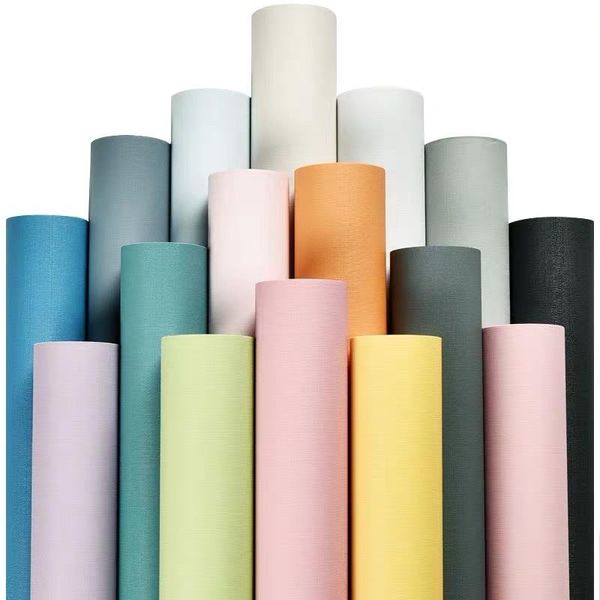 

wallpapers waterproof self adhesive pvc solid color wallpaper for living room kids bedroom decor contact paper kitchen cabinet