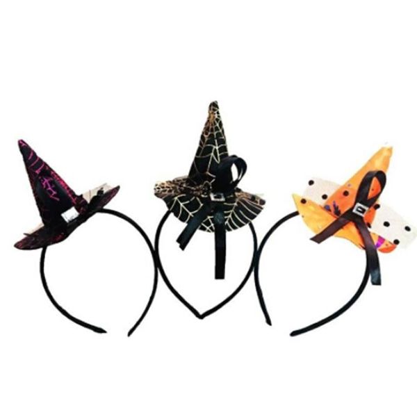 

party hats creative halloween hair bands little witch hat headband cuffs head hoop for decoration props supplies