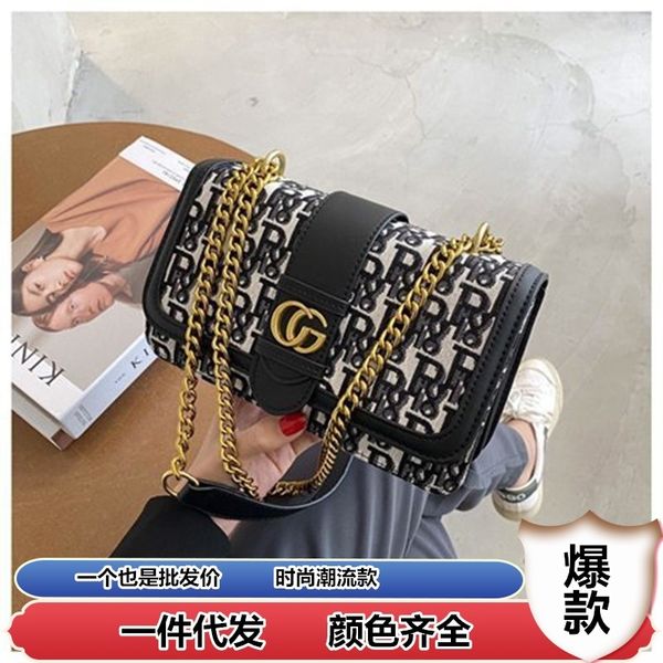 

design s net live broadcast women's single shoulder messenger korean fashion chain small square bag