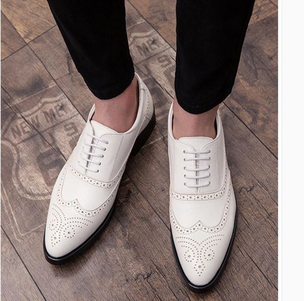 

men's shoes spring and autumn low heel pointed end @130, Black