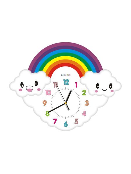 

white fashion modern wall clock for kids rooms wood cute creative nordic living room duvar saati home decor bk50bg clocks