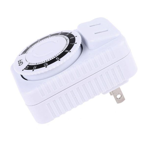 

timers ac 110v 12 hour mechanical switch timer socket for home appliances control motorcycle charging us plug