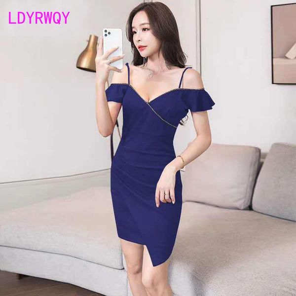 

casual dresses nightclub waist irregular hip bag office lady sheath polyester zippers tube sling low-cut backless shoulder dress, Black;gray