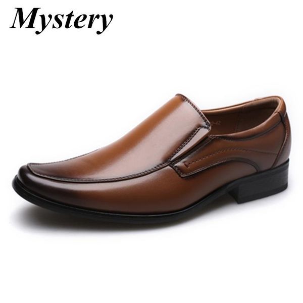 

dress shoes spring autumn men designer business office lace-up loafers casual driving men's flat party leather, Black