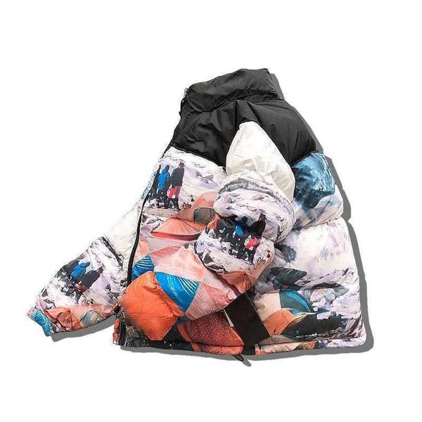 

mens down jacket down jacket hooded down jacket mens zipper warm coat outdoor, Black