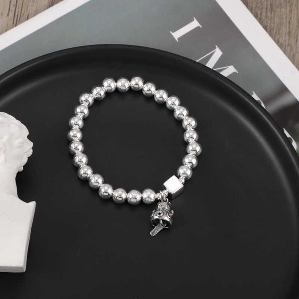 

zodiac jewelry s925 sterling sier fortune cat bracelet elastic bead cat girl, Black
