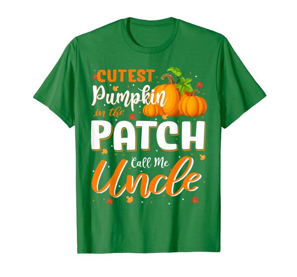 

Mens Thanksgiving Cutest Pumpkin In The Patch Call Me Uncle T-Shirt, Mainly pictures