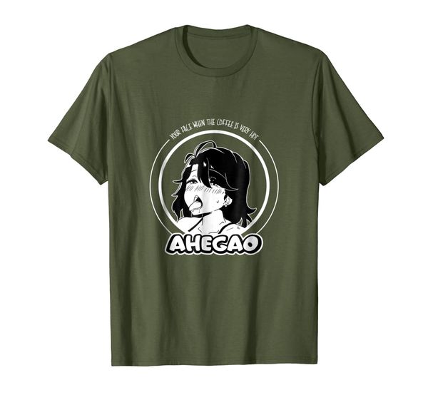 

ahegao shirt anime face for coffee for hentai otaku, White;black
