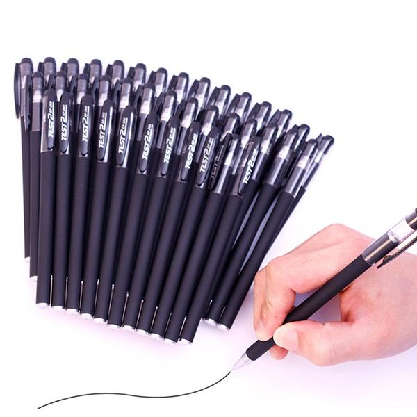 

gel pens ball pen 0.5 0.38mm clear liquid ink for student school office 10pcs