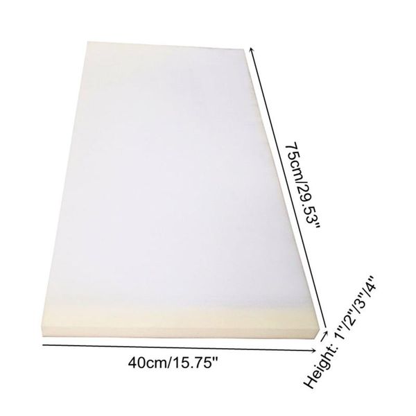 

cushion/decorative pillow 4 size high density seat cushion foam rubber replacement polyurethane upholstery pad white firm sheet pads