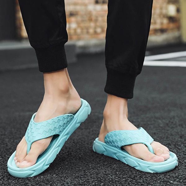 

slippers flip-flops summer men beach sandals comfortable casual shoes fashion cool flip flops sell footwear 2021, Black